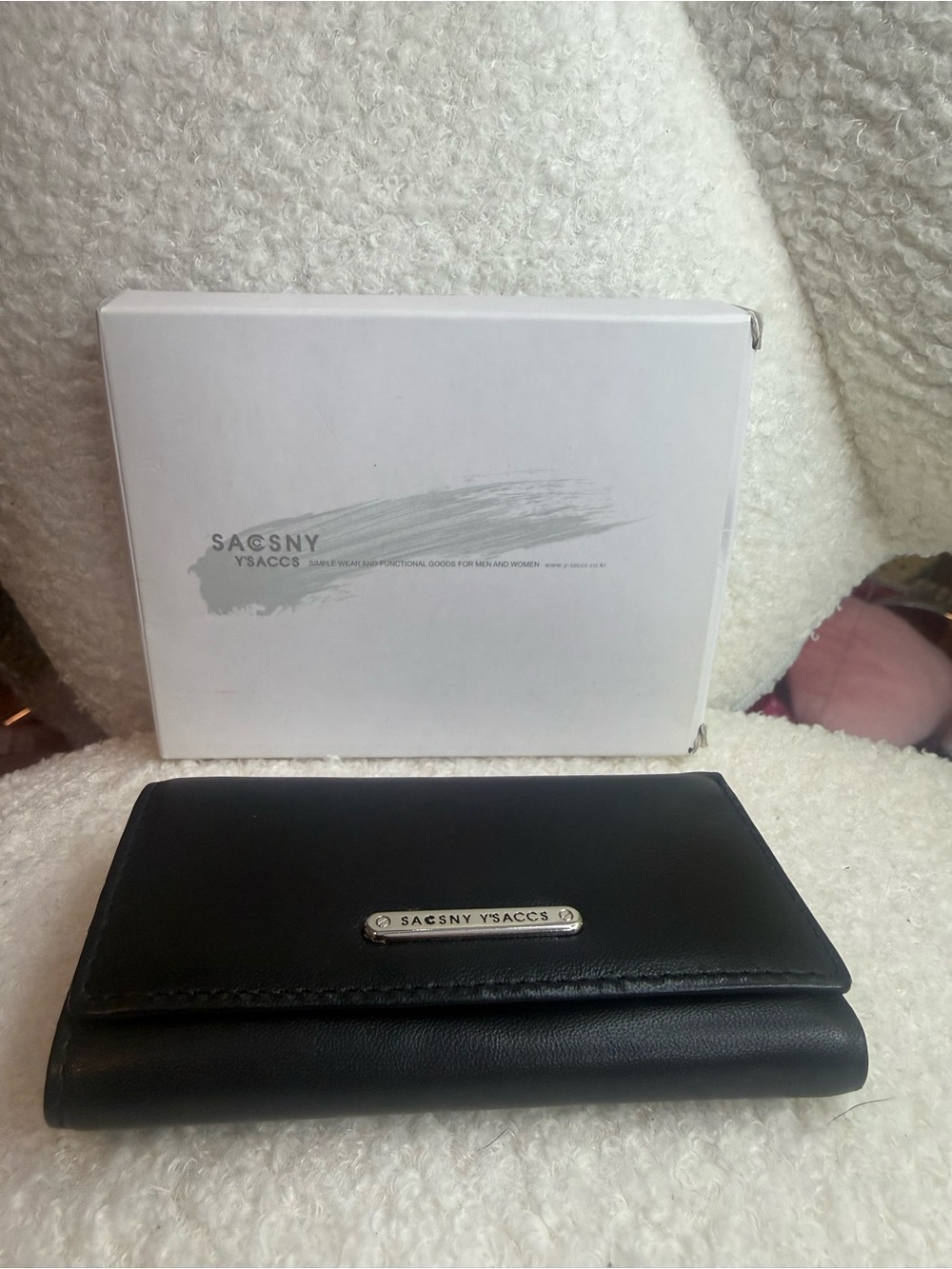 Black Leather Key & Card Holder